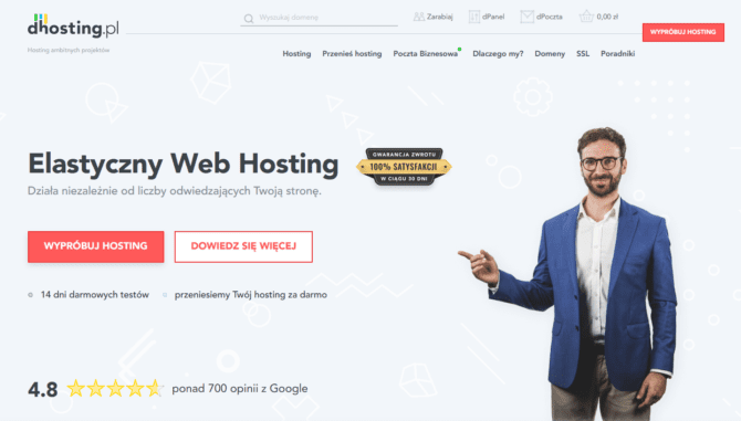 Dhosting: Wypróbuj hosting