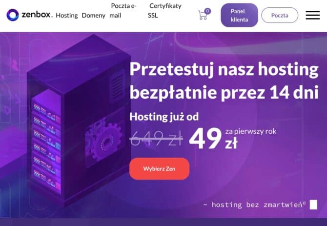 Strona WWW Zenbox